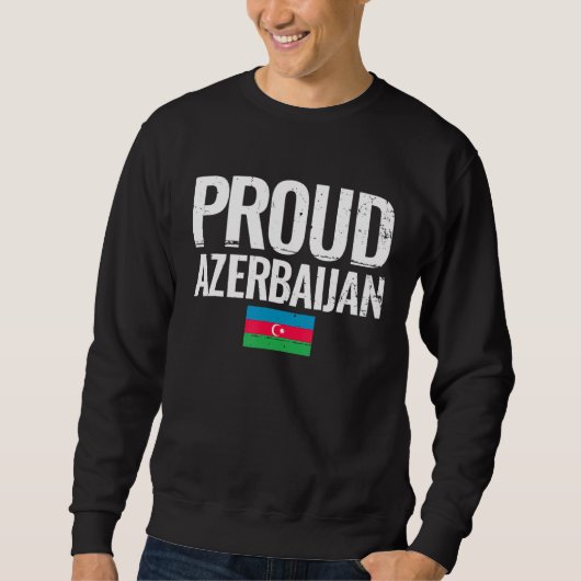 Vlag voor rode Azerbeidzjan Trui (Voorkant)