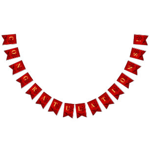 Vlag voor rode bloem vlaggetjes