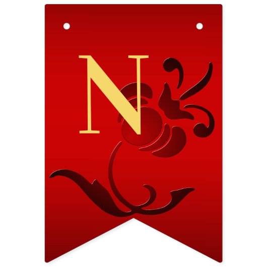 Vlag voor rode bloem vlaggetjes (Derde vlag)