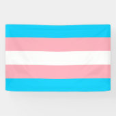 Vlag voor roze, blauw en wit transgender spandoek (Horizontaal)