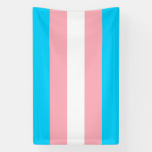 Vlag voor roze, blauw en wit transgender spandoek (Verticaal)