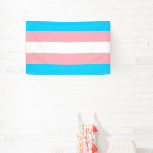 Vlag voor roze, blauw en wit transgender spandoek (Insitu)