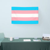 Vlag voor roze, blauw en wit transgender spandoek (Beurs)