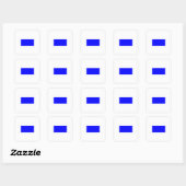 Vlag voor scheepssignaal - Letter S Vierkante Sticker (Vel)