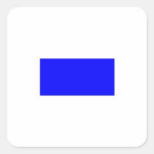 Vlag voor scheepssignaal - Letter S Vierkante Sticker