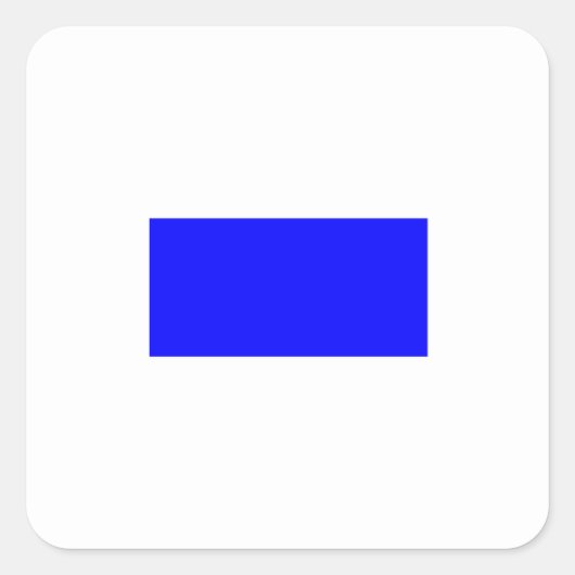 Vlag voor scheepssignaal - Letter S Vierkante Sticker (Voorkant)