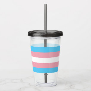 Vlag voor transgenderprijzen acryl drinkbeker