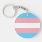 Vlag voor transgenderprijzen sleutelhanger (Voorkant)