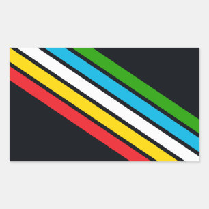 Vlag voor trots op een beperking rechthoekige sticker