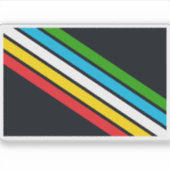 Vlag voor trots op een beperking sticker (Voorkant)