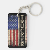 Vlag voor Truckers Sleutelhanger (achterkant)