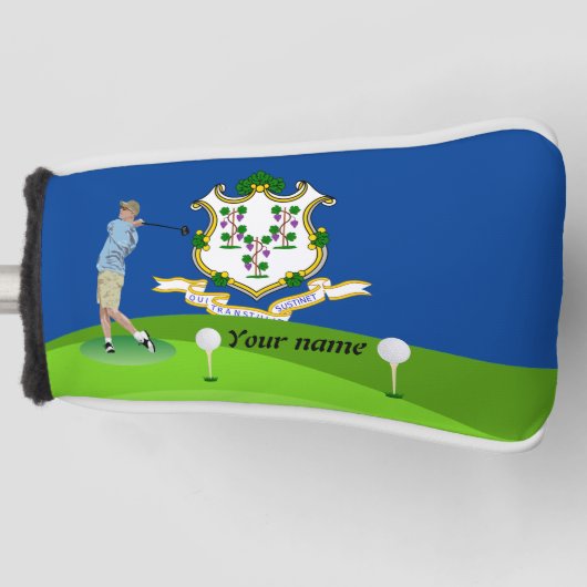 vlag voor verbinding golfheadcover (Voorkant)