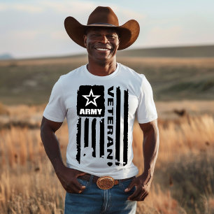 Vlag voor veteranen van het Amerikaanse leger T-shirt