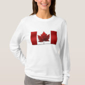 Vlag voor vrouwen in Canada Shirten Lady's Souveni T-shirt (Voorkant)