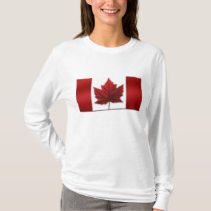 Vlag voor vrouwen in Canada Shirten Lady's Souveni T-shirt