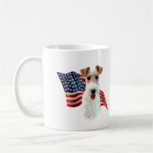 Vlag voor Wire Fox Terrier Koffiemok (Links)