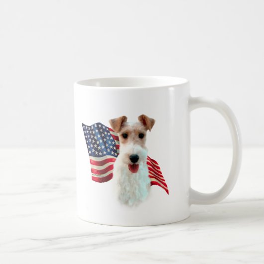 Vlag voor Wire Fox Terrier Koffiemok (Rechts)