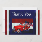 Vlag, Vrachtwagen & Adelaar Veteraan Bedankkaart (Voorkant)