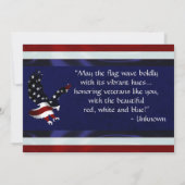 Vlag, Vrachtwagen & Adelaar Veteraan Bedankkaart (Achterkant)