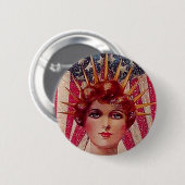 Vlag Vrij Patriottisch Vierde juli Ronde Button 5,7 Cm (Voorkant /achterkant)
