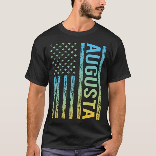 Vlag VS - Augusta T-shirt (Voorkant)