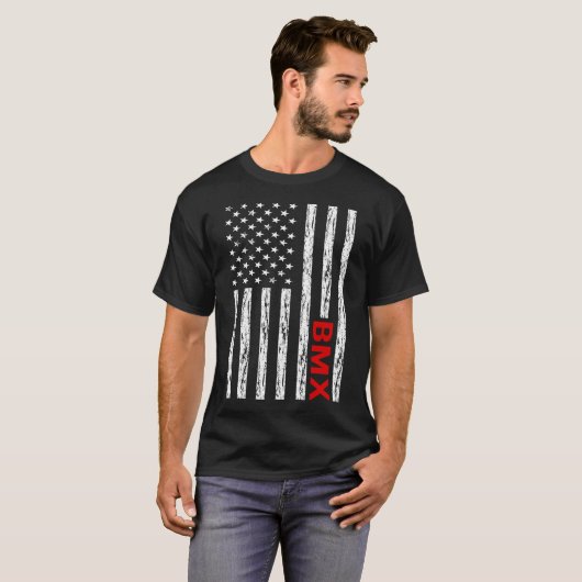 Vlag VS BMX T-shirt (Voorkant volledig)