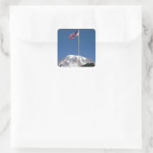 Vlag VS en Majestic Mt. Rainier Vierkante Sticker (Tas)