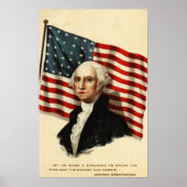 Vlag VS-George Washington Poster (Voorkant)