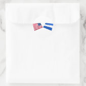 Vlag VS & Honduras Ronde Sticker (Tas)