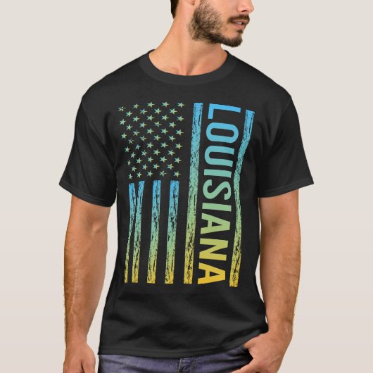 Vlag VS - Louisiana T-shirt (Voorkant)