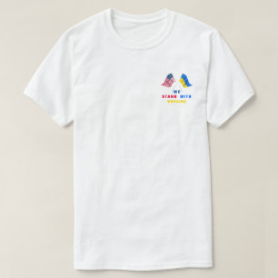 Vlag VS - Oekraïense vlag - we staan voor Oekraï T-shirt
