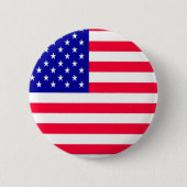 Vlag VS op 4 juli Ronde Button 5,7 Cm (Voorkant)