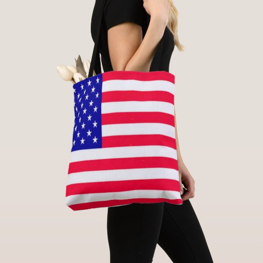 Vlag VS op 4 juli Tote Bag (Dichtbij)