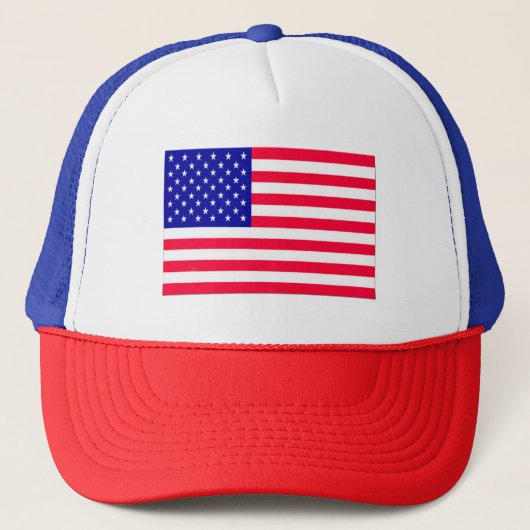 Vlag VS op 4 juli Trucker Pet (Voorkant)