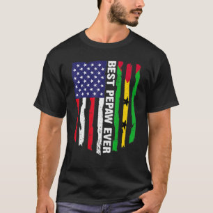 Vlag VS & Sao Tomé en Principe Vlag beste Pepaw E T-shirt