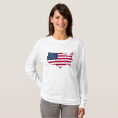 Vlag VS - Shirt (Voorkant volledig)