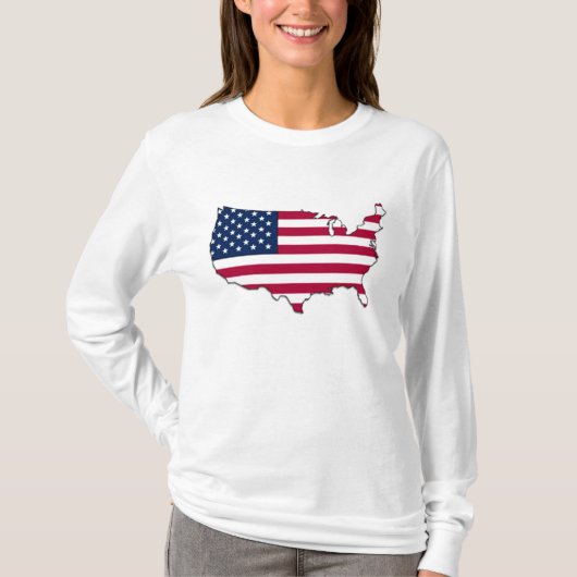 Vlag VS - Shirt (Voorkant)