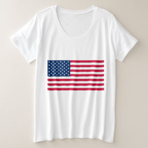 Vlag VS - Verenigde Staten - Patriottisch Grote Maat T-shirt