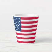 Vlag VS - Verenigde Staten - Patriottisch Latte Mok (Voorkant)