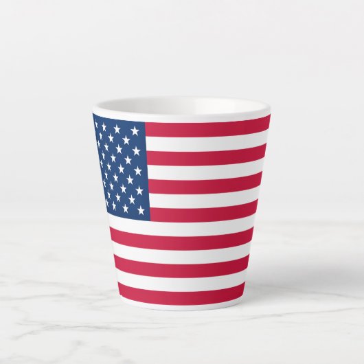 Vlag VS - Verenigde Staten - Patriottisch Latte Mok (Voorkant)