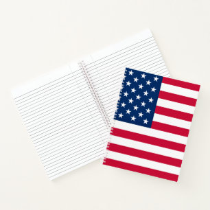 Vlag VS - Verenigde Staten - Patriottisch Notitieboek