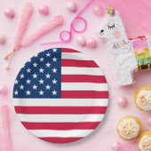 Vlag VS - Verenigde Staten - Patriottisch Papieren Bordje (Feest)