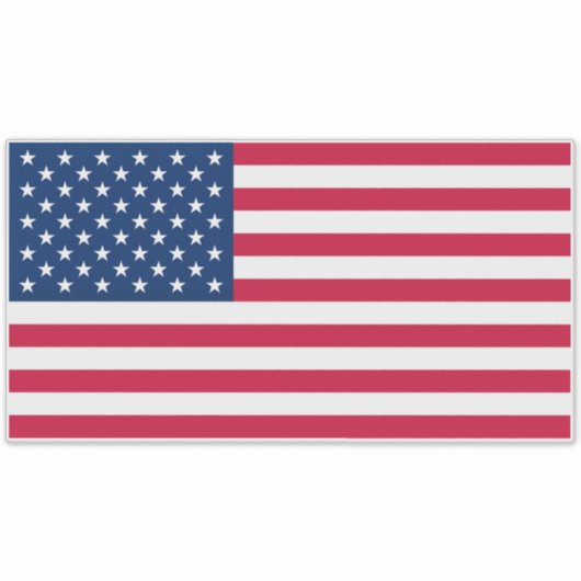 Vlag VS - Verenigde Staten - Patriottisch Sticker (Voorkant)