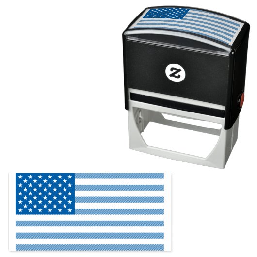 Vlag VS - Verenigde Staten - Patriottisch Zelfinktende Stempel (In situ)