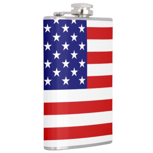 Vlag VS vlag vlakte Heupfles (Rechts)