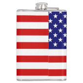 Vlag VS vlag vlakte Heupfles (Achterkant)