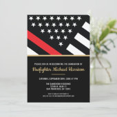 Vlag Vuurman Afstuderen van brandweeracademie Kaart (Staand voorkant)