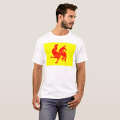 Vlag Waalse (België) - Drapea Walon T-shirt (Voorkant volledig)