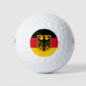 Vlag/wapen van Duitsland Golfballen (Voorkant)