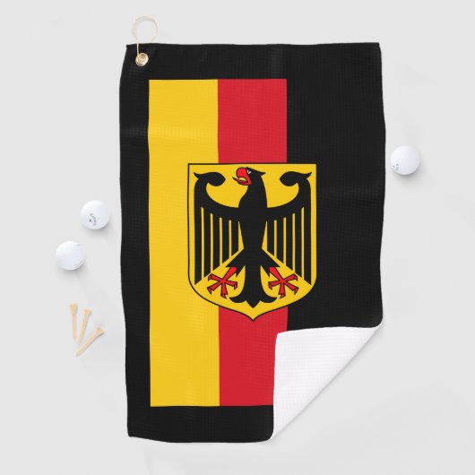 Vlag/wapen van Duitsland Golfhanddoek (Insitu)